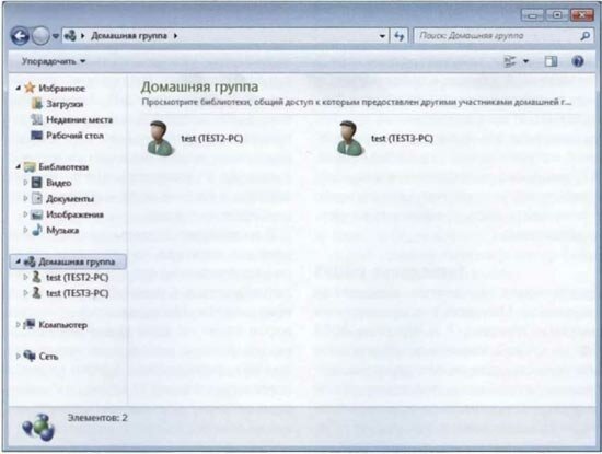 Функция Домашняя группа (homegroup) в Windows 7 Seven