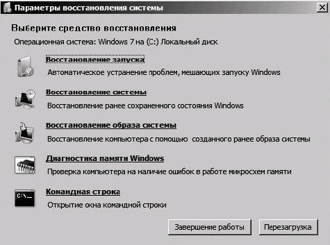 Средство восстановления системы windows 7 XP - диск аварийного восстановления